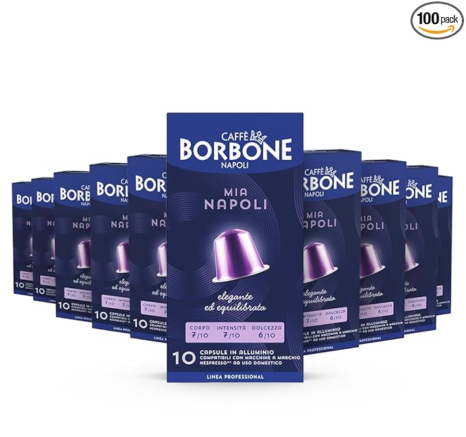 Caffè Borbone Mia Napoli Aluminum Capsules Compatible