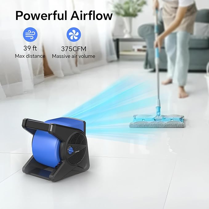 shinic 15" pivoting blower fan, portable pivoting blower fan