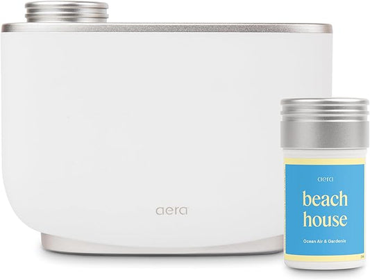 Aera Essential Oil Fragrance Diffuser + Beach House Scent Bundle