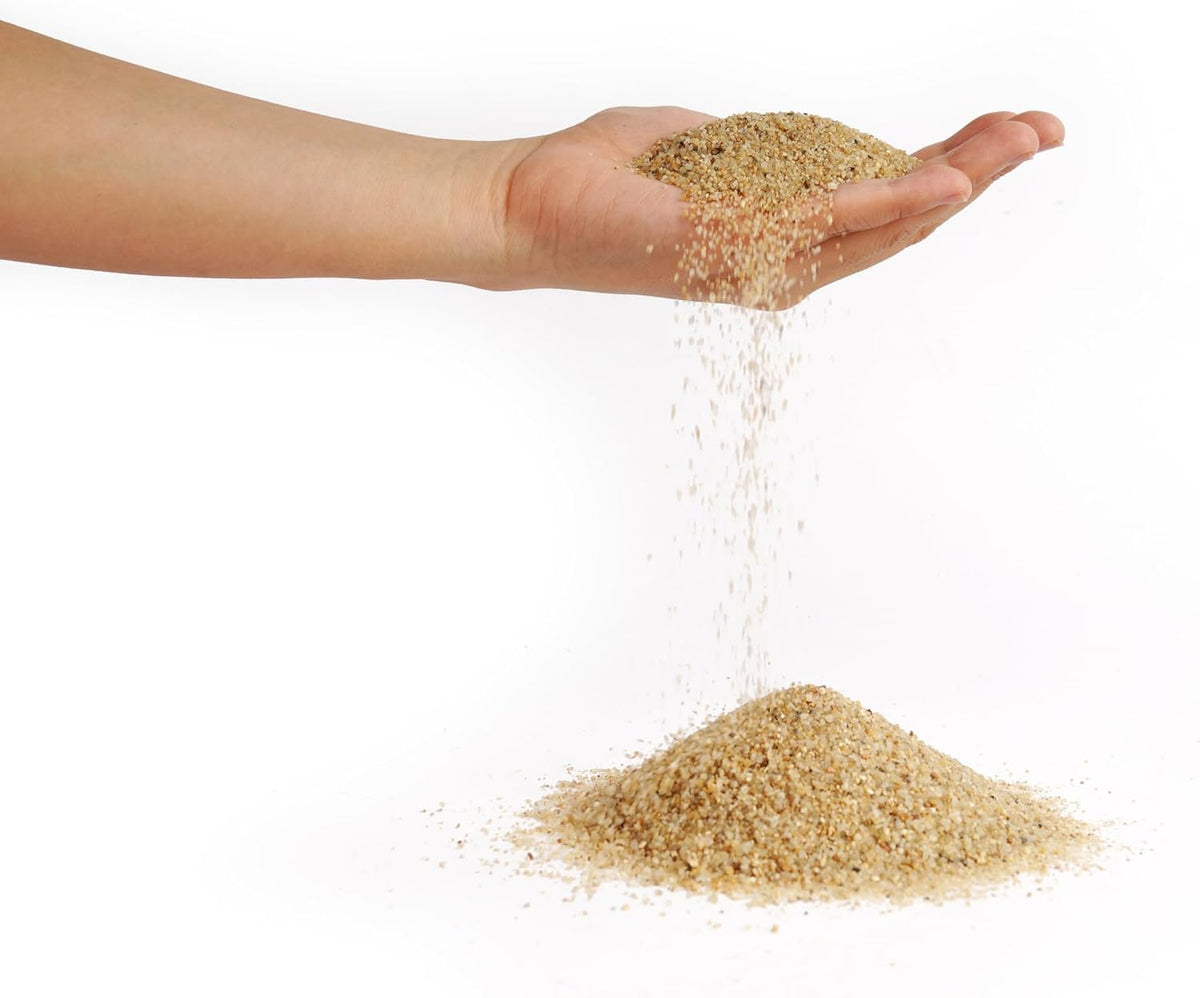 LANDEN Namale Aquarium Sand 2L(Approx 7 lbs), Super Natural for Aquarium Landscaping, Cosmetic Sand for Plant Tank, Fine Grain Natural Color River Sand for Freshwater or Blackwater Biotope Tank