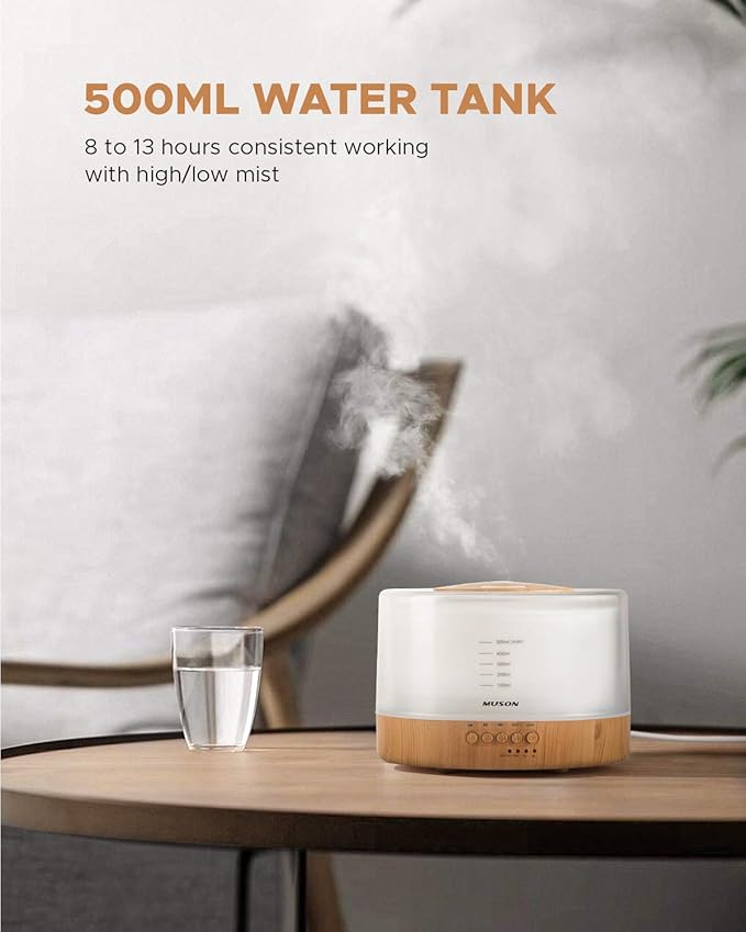 muson Essential Oil Diffuser Sound Machine Combo Diffuser