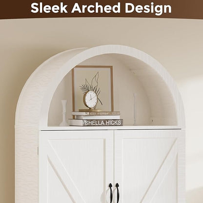 Arched Kitchen Pantry Cabinet