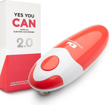 Kitchen Mama Auto 2.0 Electric Can Opener: Blade Opens Almost Any Can Pop or