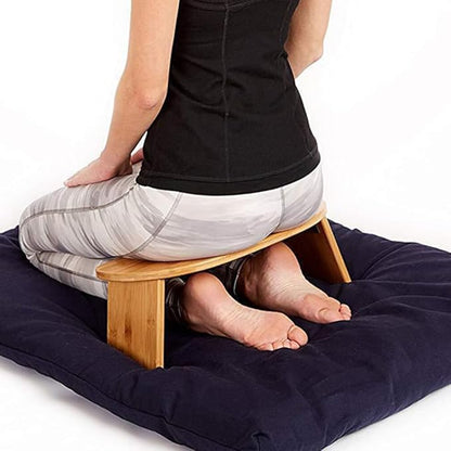 GANAZONO Meditation Bench Stool Lightweight Kneeling Seat Portable Zen Meditation Stool for Home and Travel Strong Load-Bearing Design for Comfort and Stability