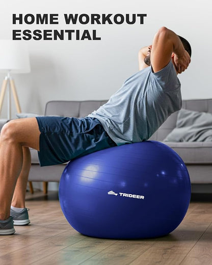Trideer Exercise Ball for Yoga, Pilates & Fitness – Stability Ball Equipment