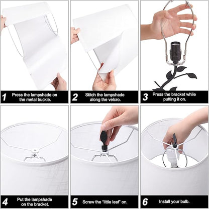 Kakanuo USB Table Lamp Bedside Lamp with USB C Charging Ports, White Traditional Nightstand Lamp Desk Lamp Large Retro Table Lamp for Bedroom and Living Room