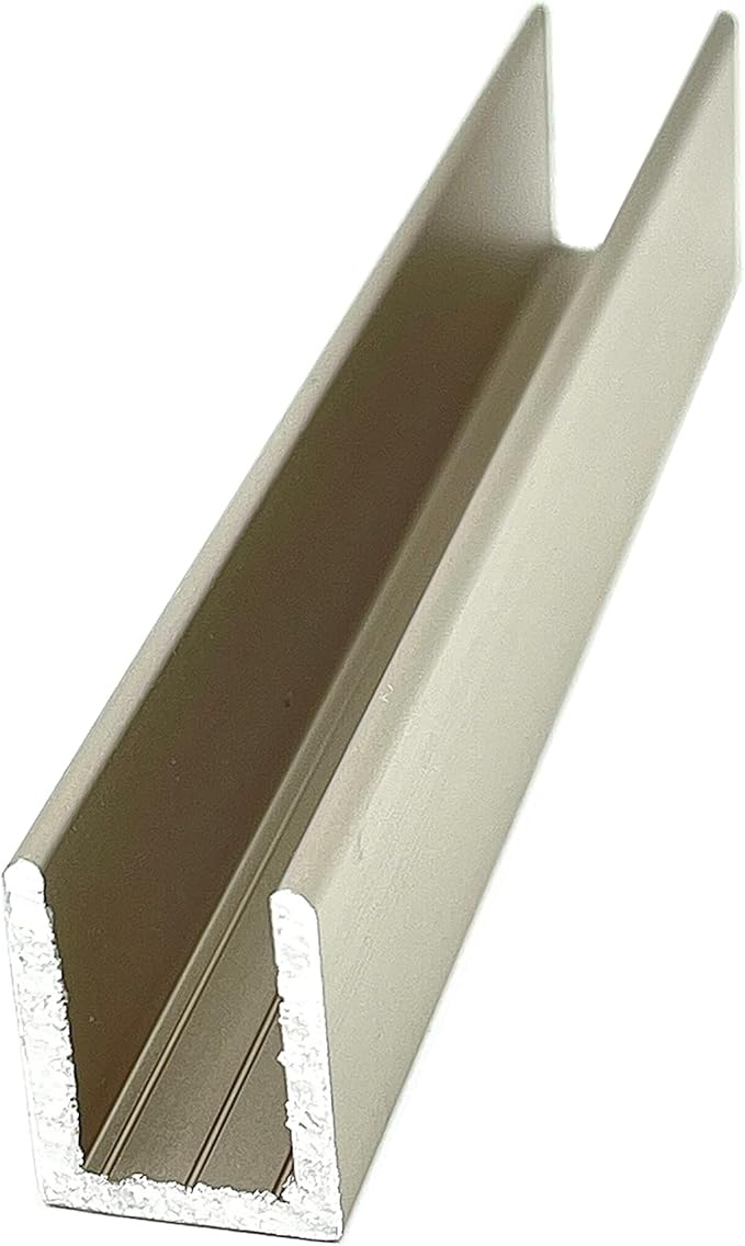 Brixwell SDCD38SN-CCP48-XCP5 Satin Nickel 3/8" Fixed Panel Shower Door Deep