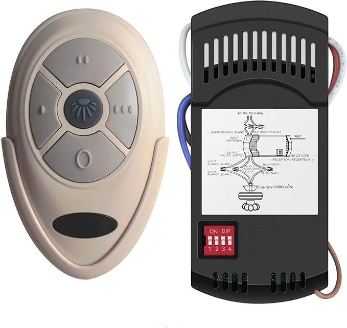 Universal Ceiling Fan Remote Control Kit Dimmable, Replacement