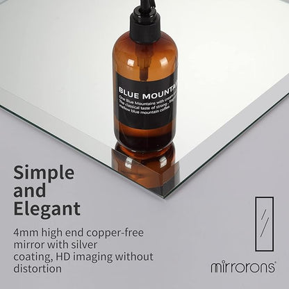 Mirrorons Beveled Mirror, Bathroom Mirrors