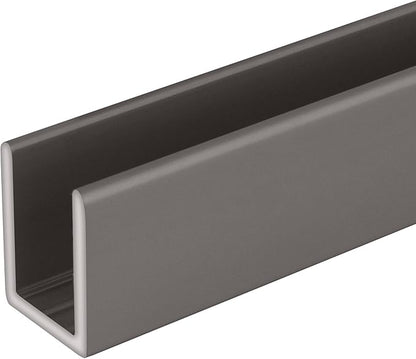 Brixwell SDCD38SN-CCP18-XCP50 Satin Nickel 3/8" Fixed Panel Shower Door Deep