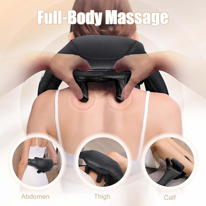 Shiatsu Back and Neck Massager, Cordless Shoulder Massager