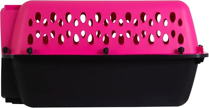 Petmate Pet Porter Fashion Dog Kennel 23", Hot Pink, for Pets up to 15lbs, Made in USA