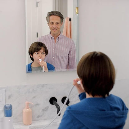 Mirrorons Beveled Mirror, Hangs Horizontally or Vertically. Upgraded
