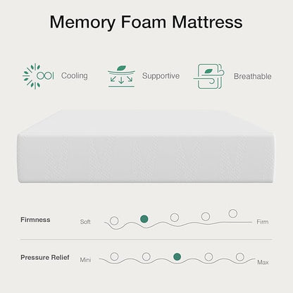 Novilla King Size Mattress in a Box, 14 Inch King Mattress, Gel Memory Foam Mattresses for Cooling Night Sleep & Pressure Relief, CertiPUR-US Certified