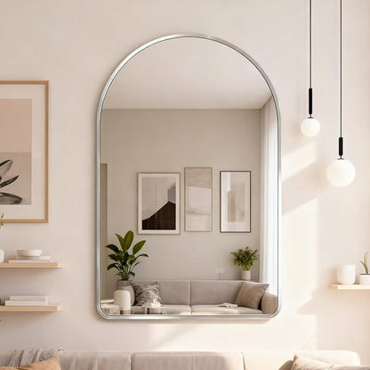 24x36 inch Silver Arched Mirror