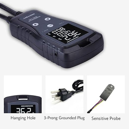 DIGITEN Humidity Controller DHC101 Digital Humidistat Pre Wired Outlet Reptile