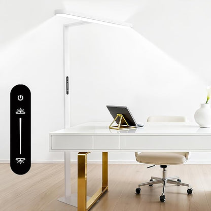 73" LED Floor Lamp, Full Spectrum Eye-Care Reading Floor Lamps, 60W Dimmable Standing Light,4300LM Natural Bright Floor lamp for Living Room, Bedroom, Office, Study Room, Ra97, 4000K