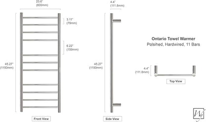 WarmlyYours Heated Towel Rack