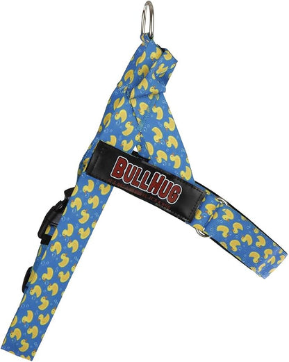 Adjustable Dog Harness– No Pull, No Choke – for English Bulldogs, French Bulldogs, Pugs & Broad-Chested Breeds – Easy, Safe Walks (Sky-Duck, Small)