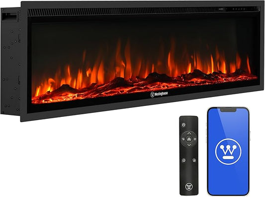 Westinghouse 50 Inch Electric Fireplace Heater, Compatible