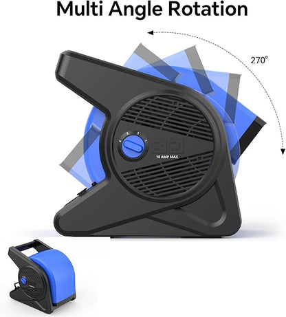shinic 15" pivoting blower fan, portable pivoting blower fan