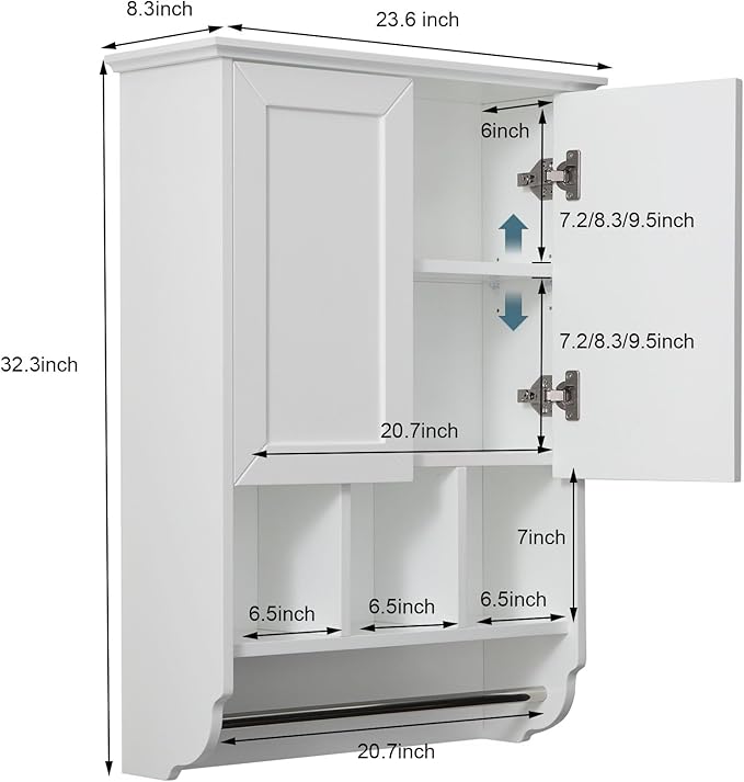 White Bathroom Wall Cabinet