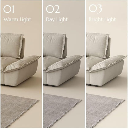 POVISON Oversized Modular Sectional Sailboat Sofa for Living Room with Adjustable Backrest Sectional Couches Large Deep Sofa Set 4 Seats Big Comfy Cloud Couch for House Office