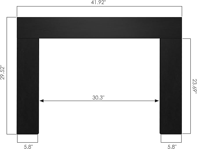 41.9" W x 29.5" H Trim Kit Designed