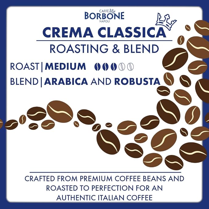 Caffè Borbone Crema Classica Aluminum Capsules Compatible