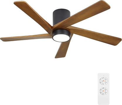 WINGBO 48 Inch Flush Mount DC Ceiling Fan