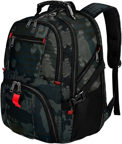 YOREPEK Large Backpack for Men, Extra Large Laptop Backpacks for Men Women, Water Resistant Travel Backpack Airline Approved Business Work Bag Fits 17 Inch Computer, Black
