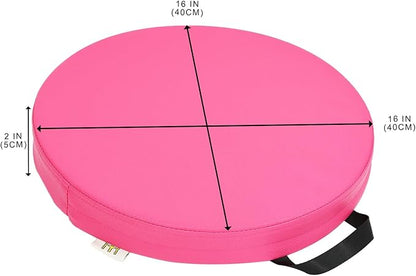 M Mute Touch 6 Pcs Flexible Floor Cushion for Classroom, Floor Cushions Easy to Clean and Carry,16''x16''x2'' Soft Cushion for Learning Sitting Daycare School Chair Yoga and Meditation (PU Leather)