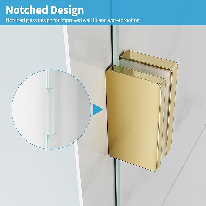 Shower Glass Panel, Frameless Walk in Shower Door