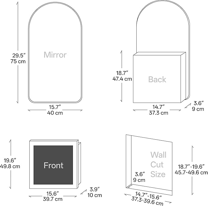 Arched Bathroom Medicine Cabinet