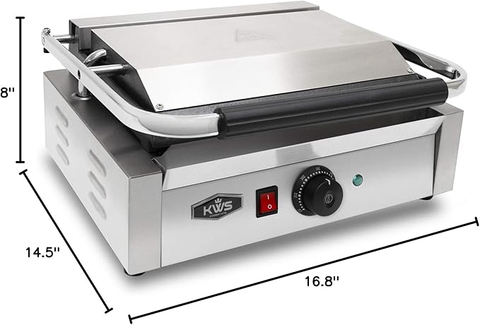 KWS PFM-17 1700W Electric Panini Press Maker