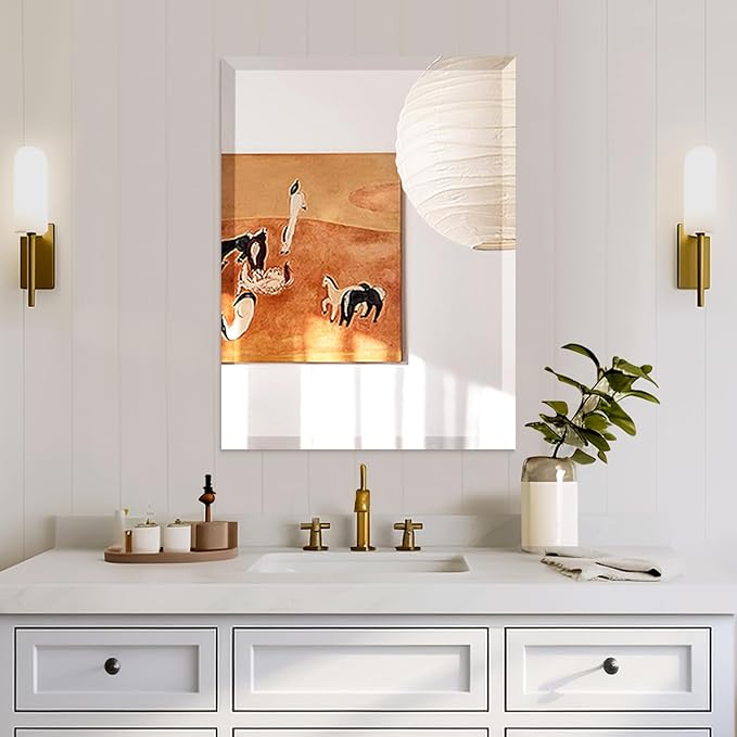 Mirrorons Beveled Mirror, Bathroom Mirrors
