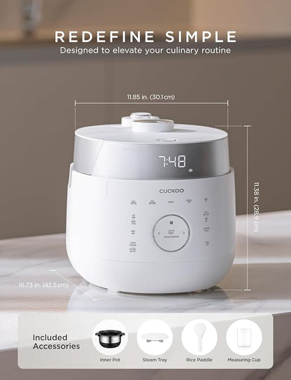 CUCKOO Twin Pressure Rice Cooker 10-Cup Uncooked / 20-Cup Cooked