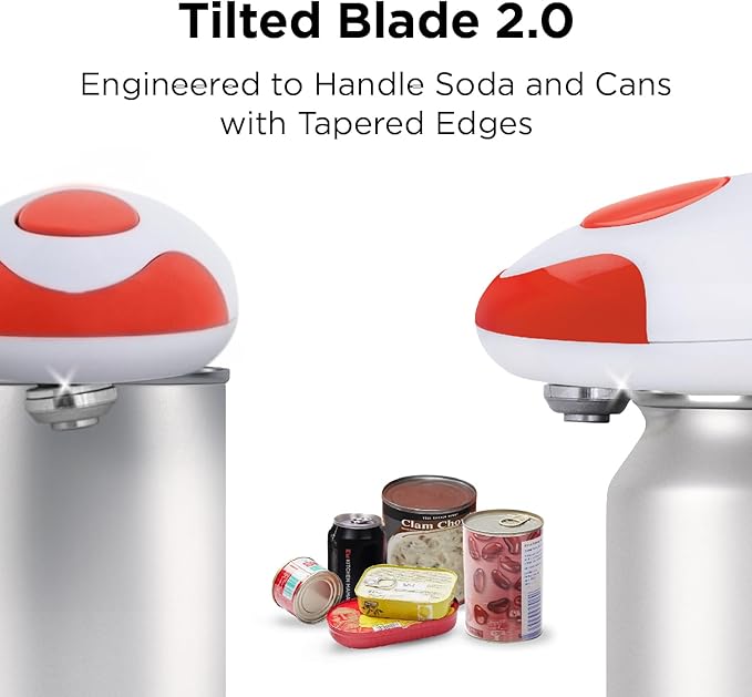 Kitchen Mama Auto 2.0 Electric Can Opener: Blade Opens Almost Any Can Pop or