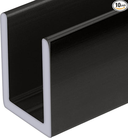 Brixwell SDCD38GM-CCP24-XCP10 Gun Metal 3/8" Fixed Panel Shower Door Deep