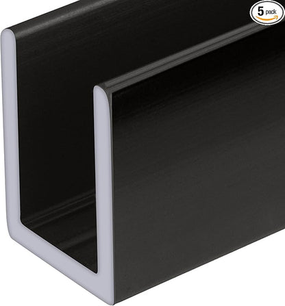 Brixwell SDCD38GM-CCP48-XCP5 Gun Metal 3/8" Fixed Panel Shower Door Deep