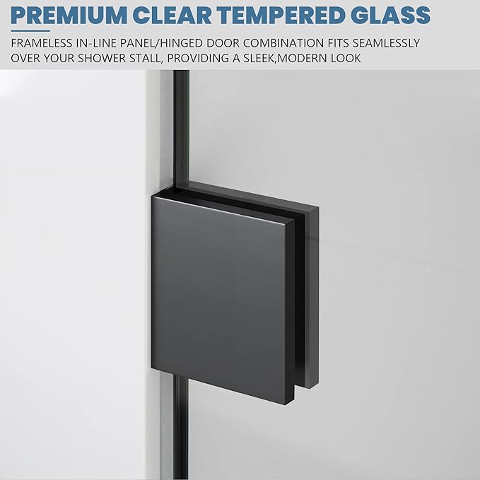 Bathroom Shower Glass Door 36 * 74"