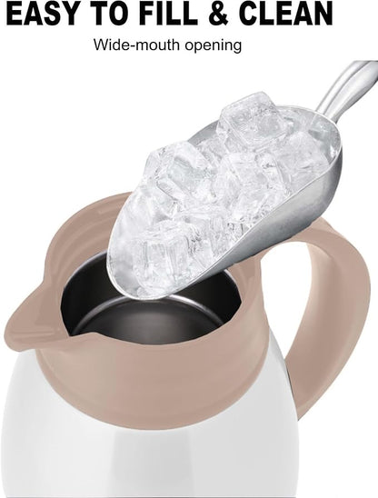 GiNT Stainless Steel Thermal Coffee Carafe, Double Walled Vacuum Thermal Carafe