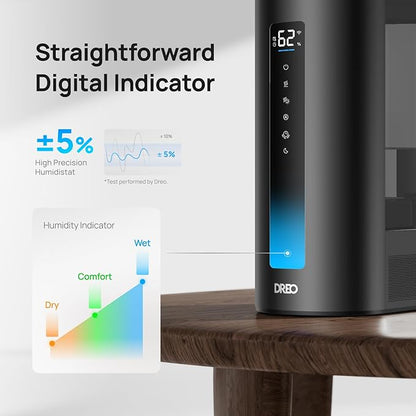 DREO 6L Humidifiers for Bedroom, Smart Warm & Cool Mist for Large Room