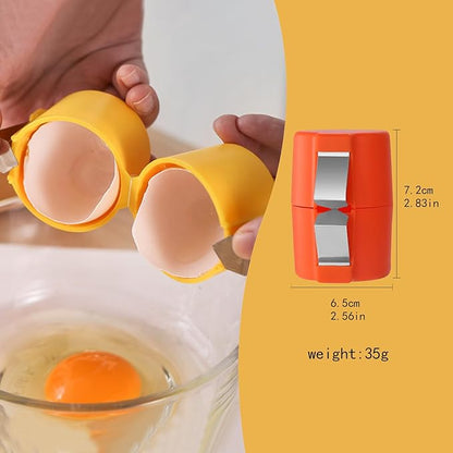 3 Packs Egg Cracker Tool Handheld Egg Cutting Tool Eggshell Remover Kitchen Egg Shell Cutter Tool Portable Eggshell Opener Baking Accessories for Home Dorm Kitchen