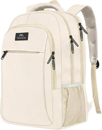 MATEIN Laptop Backpack 15.6 Inch, Anti Theft Business Travel Backpack, Water Resistant Slim Computer Work Bag for Women Teacher Nurse Office Worker