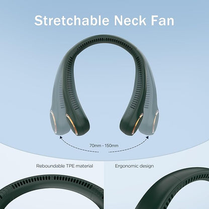 Neck fan, Portable Fan with 5-17H Lifespan, 4000mAh Neck fan air conditioner