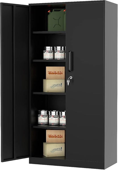 MIIIKO Black Garage Storage Cabinet