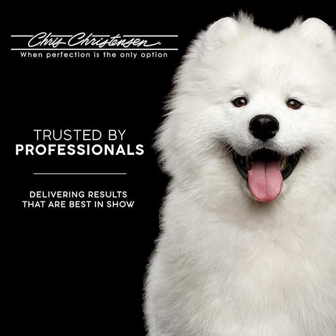 Chris Christensen Karben I Slicker Brush for Dogs, Groom Like a Professional, Ideal For All Coat Types, Remove Shedding Coat, Tangles and Dead Undercoat, 17 mm Stainless Steel Pins, Extra Small