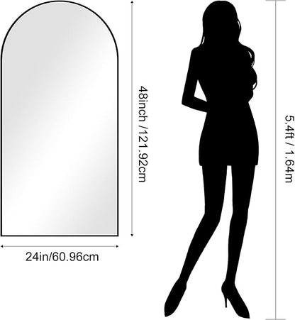 CIRCUMI Arched Wall Mirror, Metal Frame, Large Size
