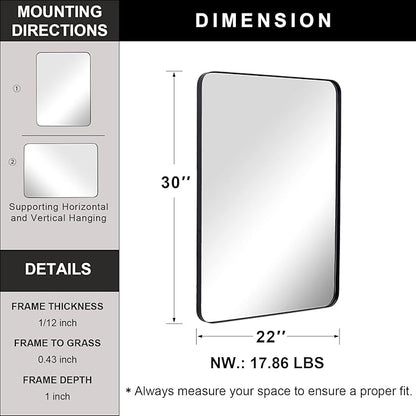 ANDY STAR Wall Mirror for Bathroom
